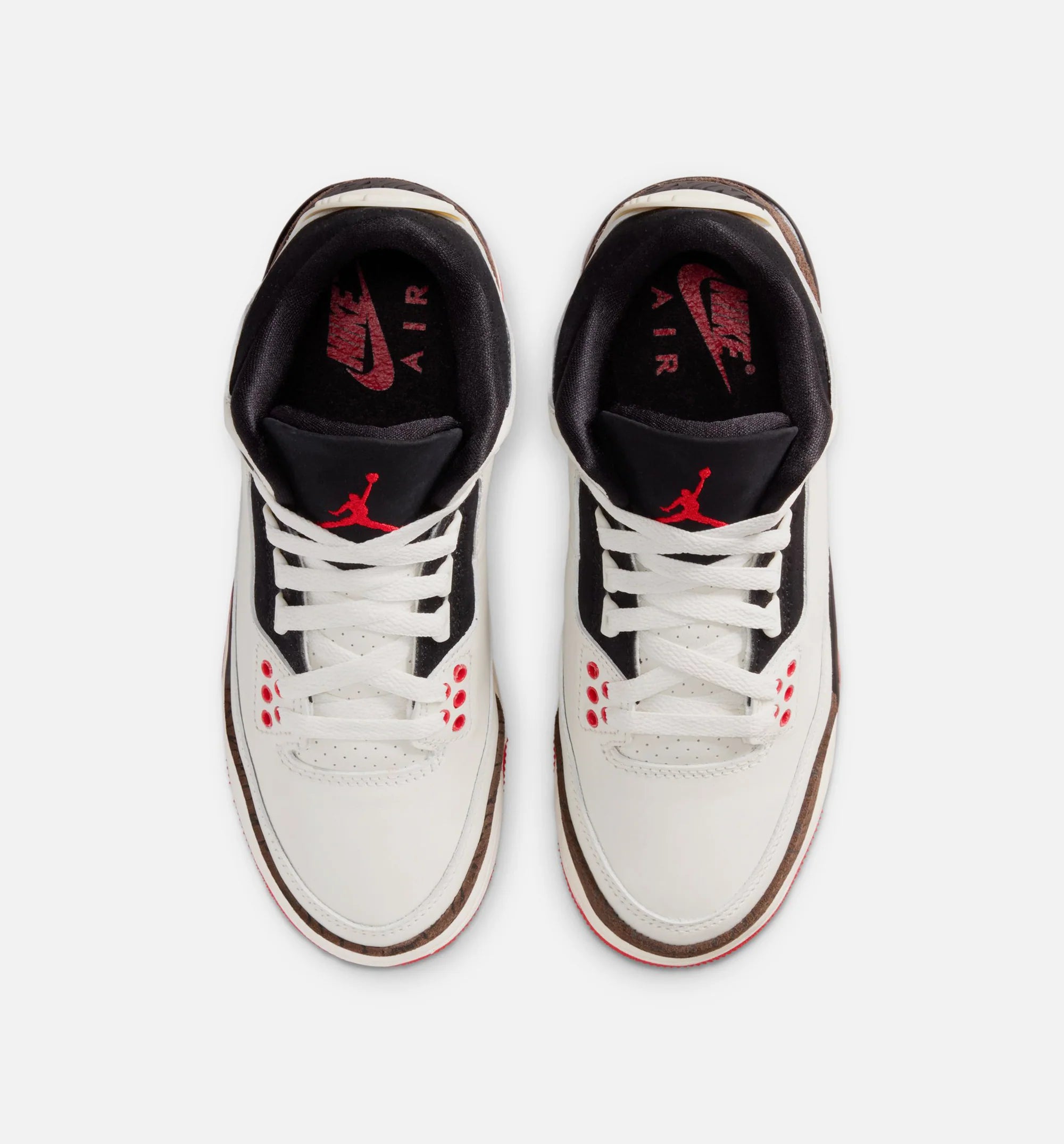 Air Jordan 3 Retro Sail and University Red Grade School Lifestyle Shoe Sail Black University Red Pale Ivory Free Shipping