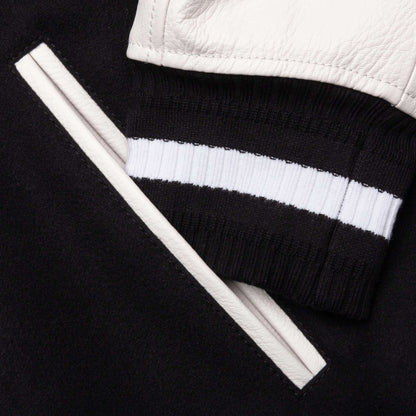 Varsity Jacket Black White