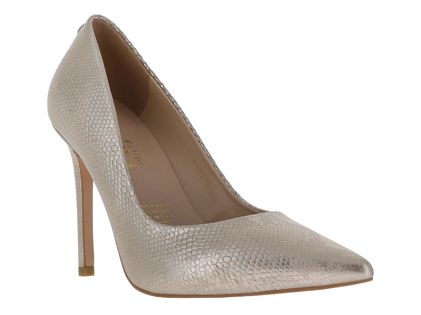 Zapatillas Stiletto Felipe Rivera Oro para Mujer