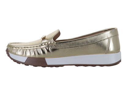 Mocasines NOMADAS Oro Inglés para Mujer