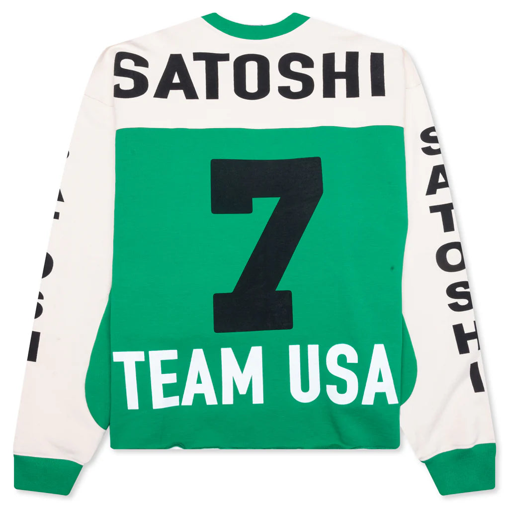 Team USA Racer Crewneck Green