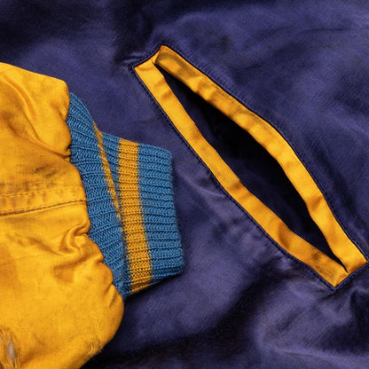 Saint Michael Stadium Jacket Navy Yellow