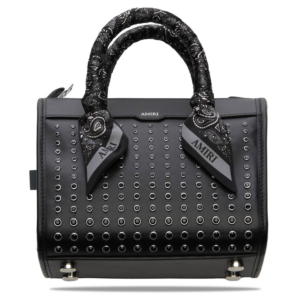 Micro Triangle Stud Bag Black