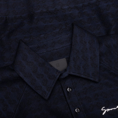 Monogram 72 Jacquard Polo Black Navy