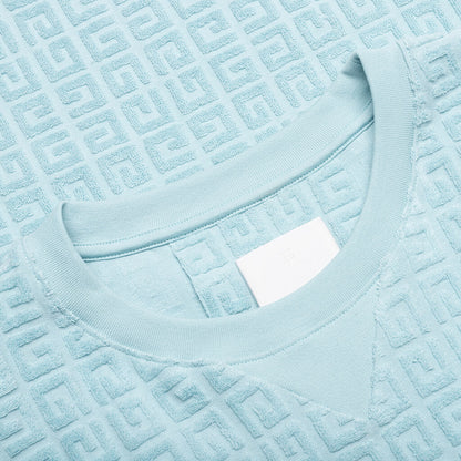 4G Cotton Towelling T Shirt Sky Blue