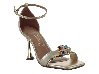 Sandalias de Tacón Alto Vizzano Dorado para Mujer
