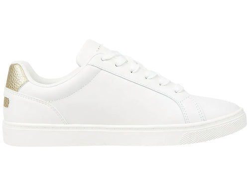 Tenis Tommy Hilfiger Essential Cupsole Blanco y Oro para Mujer