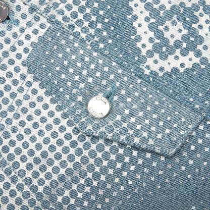 Pearlescent Monogram Denim Jacket Pearlescent