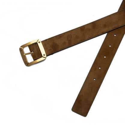 Reversible Leather Belt Cognac Brown Black