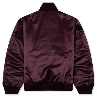 Technical Bomber Jacket Burgundy