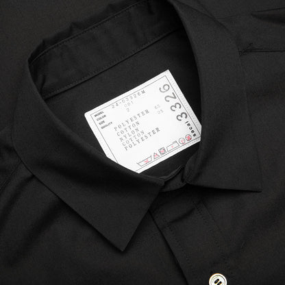 Cotton Poplin Shirt Black