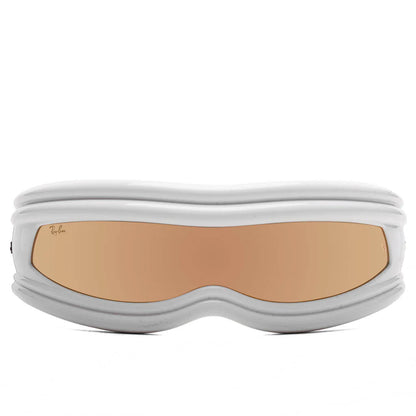 Ray Ban x AAP Rocky Ultra Wrap 001 White Brown Mirror Gold