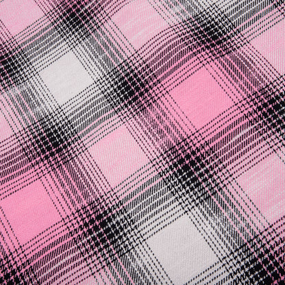 Flannel Zip Shirt Pink
