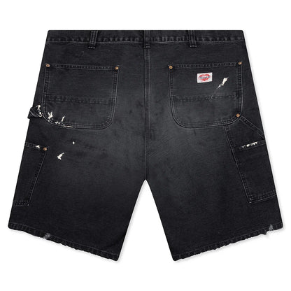 Double Knee Shorts Black