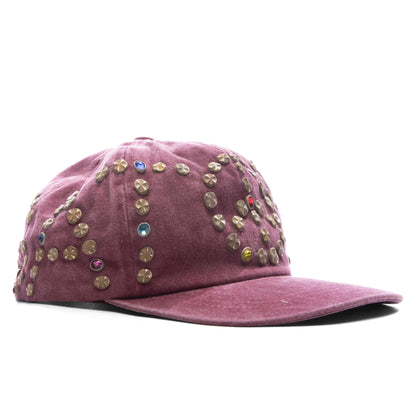Studded Wrap Around Hat Red