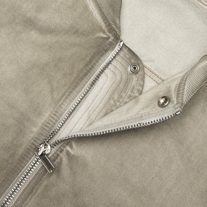Bauhaus Flight Denim Bomber Jacket Sand