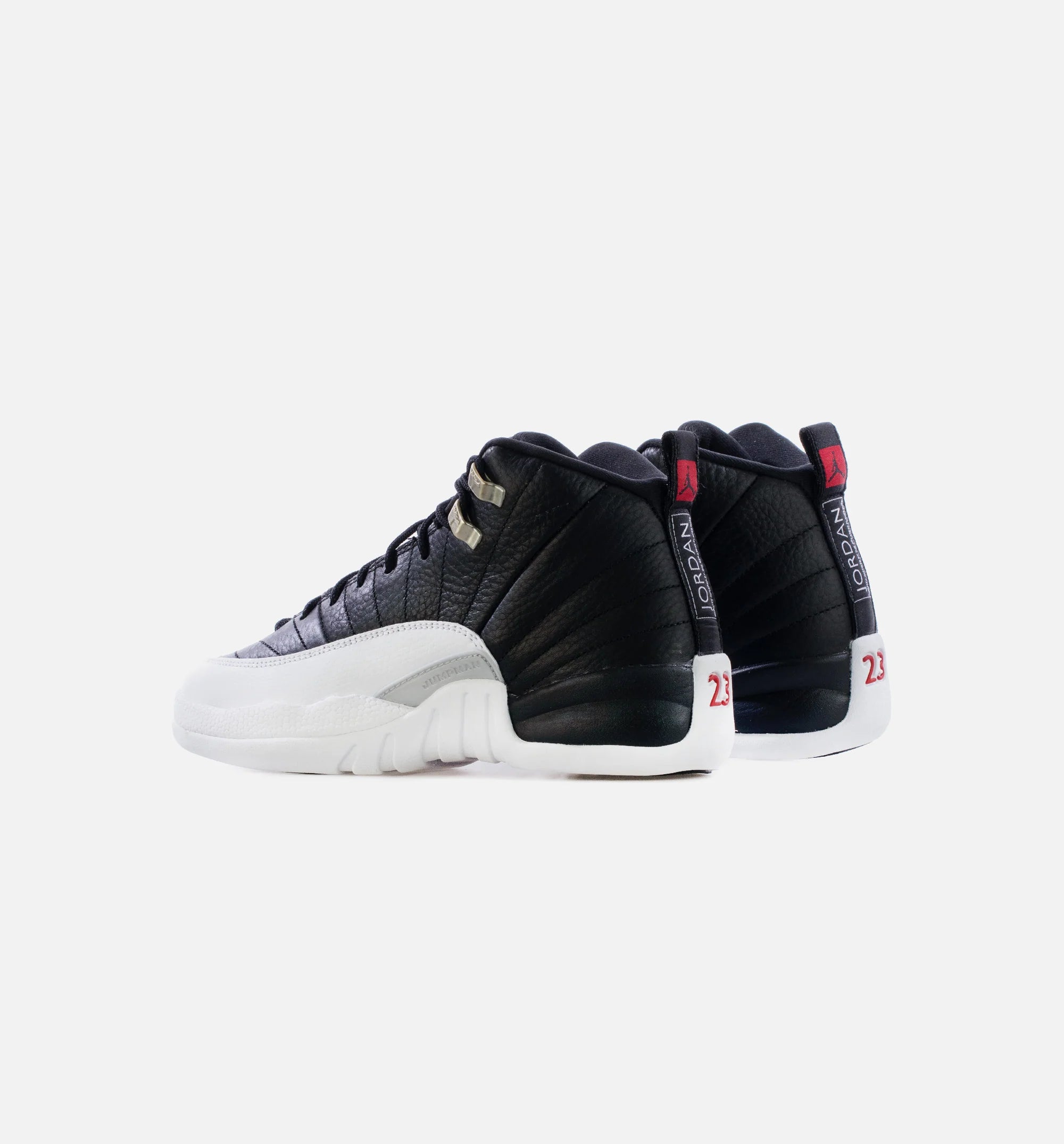 Air Jordan 12 Playoffs Grade School Lifestyle Shoe Black White