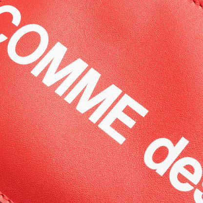 Comme des Garcons SA3100HL Huge Logo Zip Wallet Red