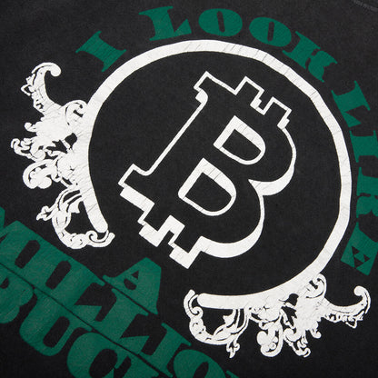 Million Bucks Tee Washed Black