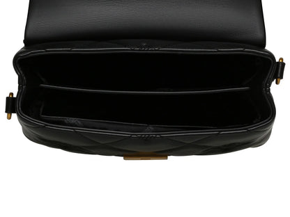 Bolso de Hombro Steve Madden Brutus Negro y Dorado para Mujer