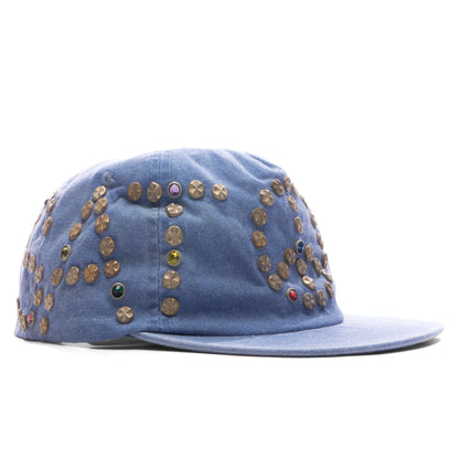 Studded Wrap Around Hat Blue