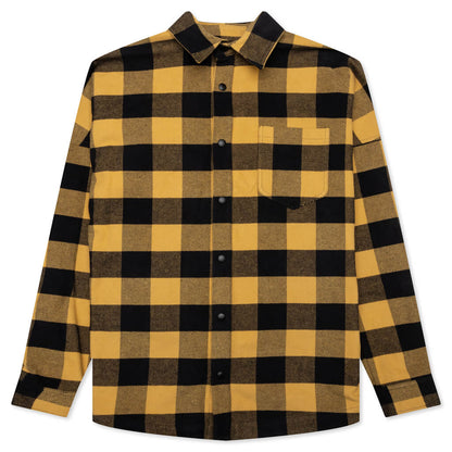 Classic Logo Overshirt Gold White