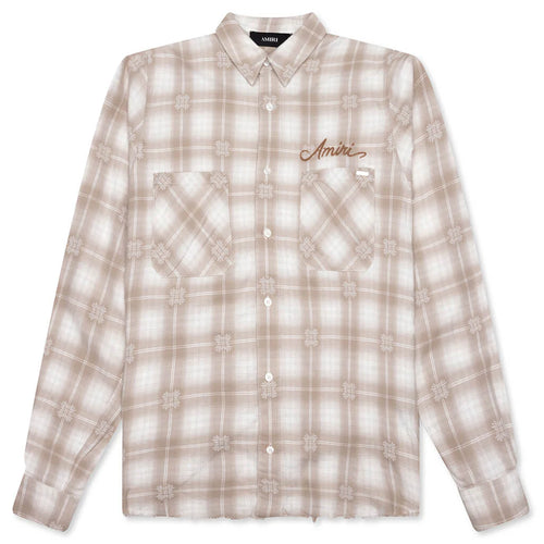 Bleach Bandana Patch Flannel Light Camel