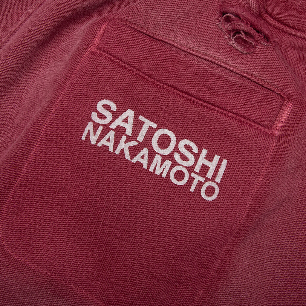 Luke Fleece Sweatpants Burgundy