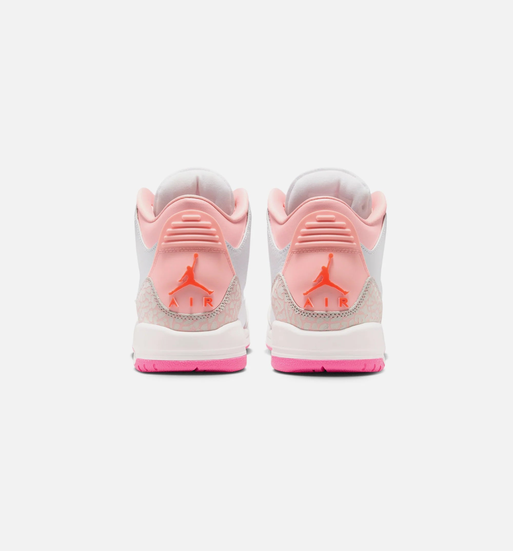 Air Jordan 3 Retro Spring Flowers Grade School Lifestyle Shoe Pearl Pink Pink Bloom Pink Glow Hyper Orange
