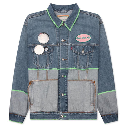 Escapade Reversible Denim Jacket Blue
