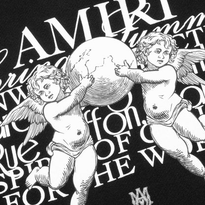 Cherub Text Hoodie Black