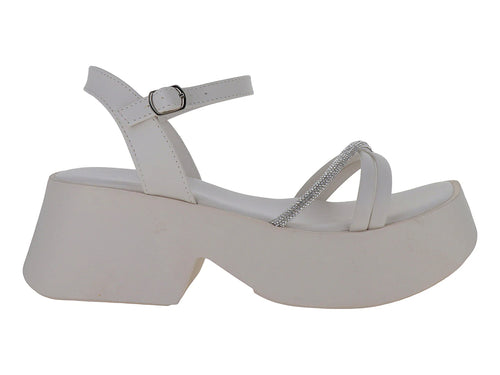 Sandalias Luna Rosa Plataforma Color Latte para Mujer