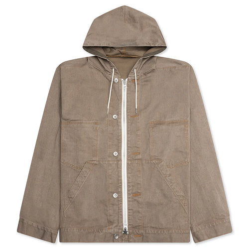 Denim Hoodie Beige