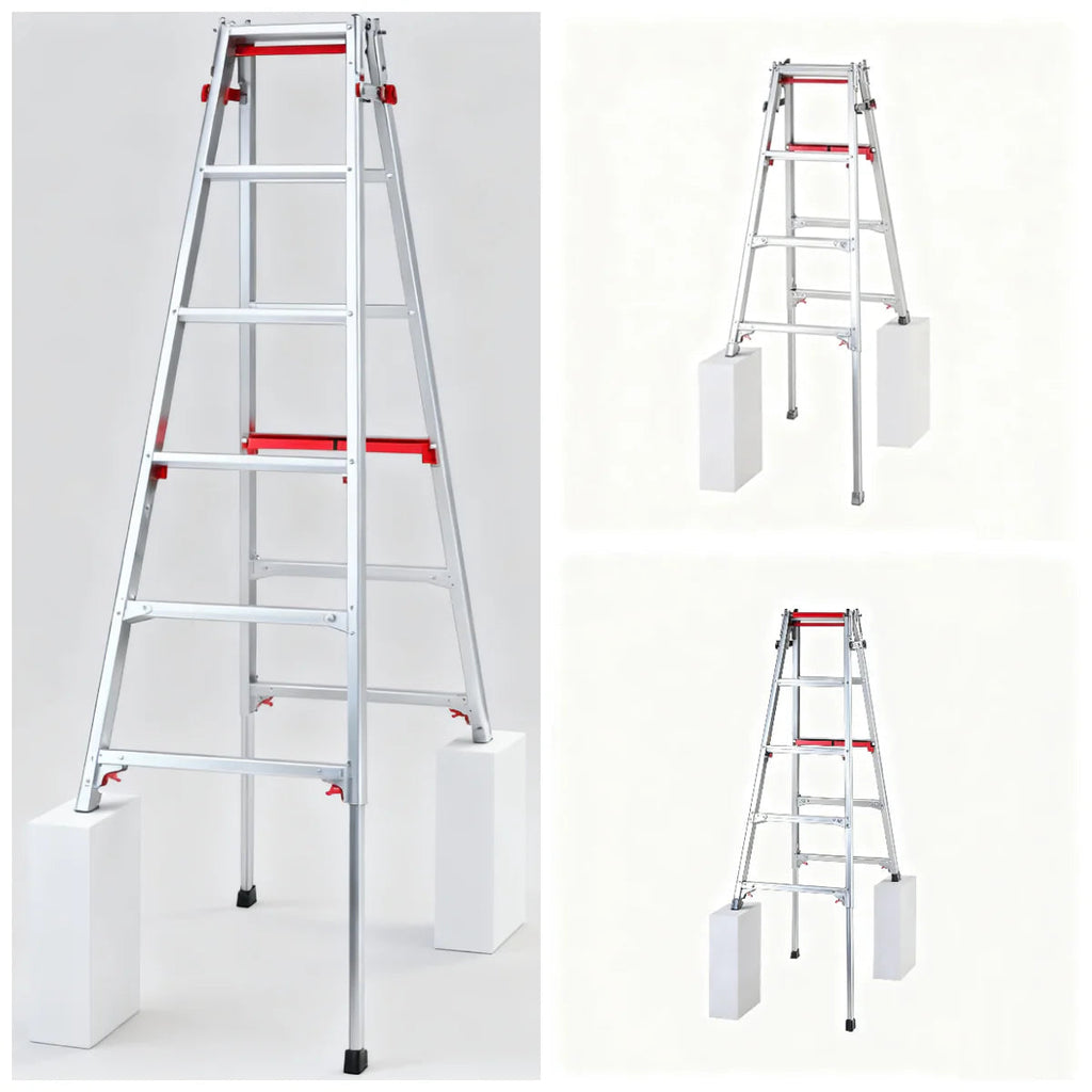 Telescopic Multi-Purpose Folding Ladders – Professional Grade, Adjustable【Maximum load:175KG】