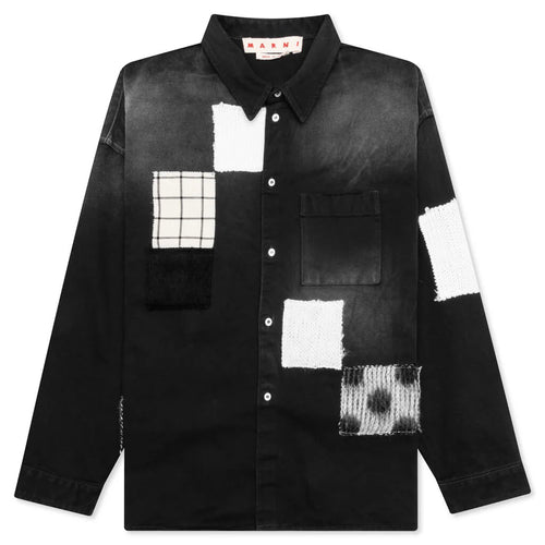 Patchwork Shirt Black