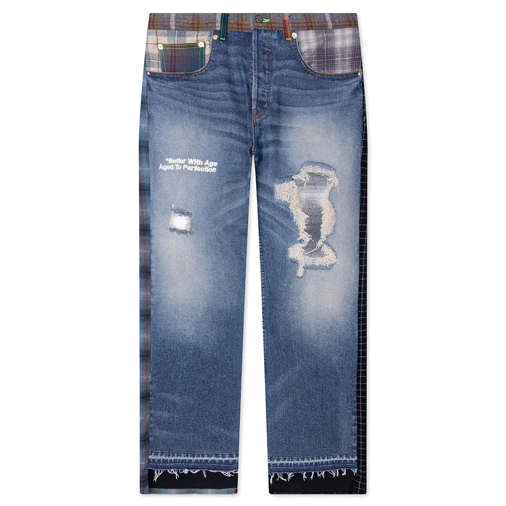 Better with Age x Pendleton Newport Mixed Media Trouser Multi