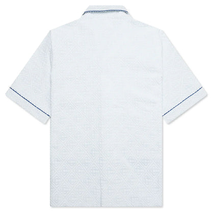 Open Collar Shirt Light Blue