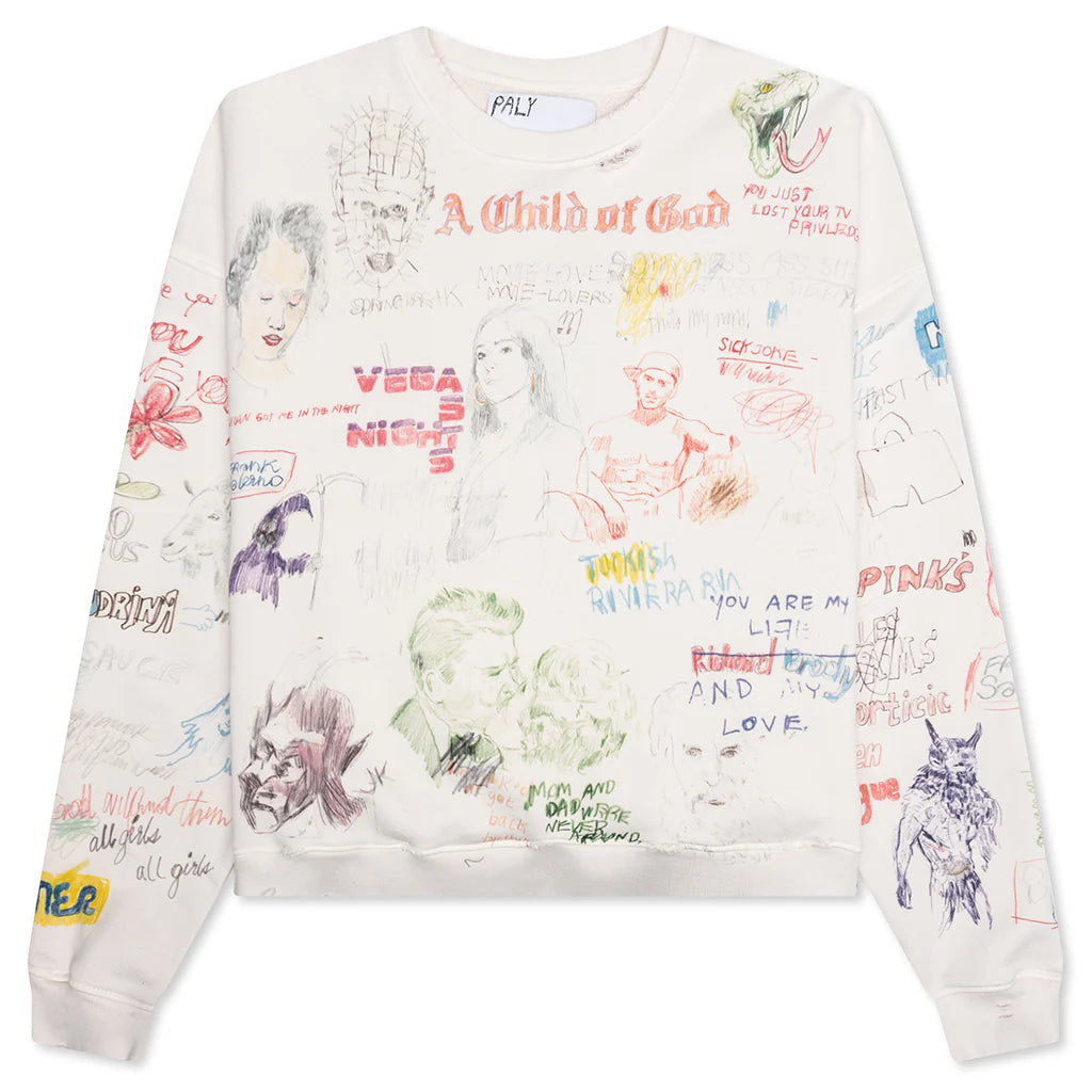 Good Times Are Over 20 Crewneck Vintage White