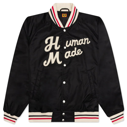Nylon Stadium Jacket Black
