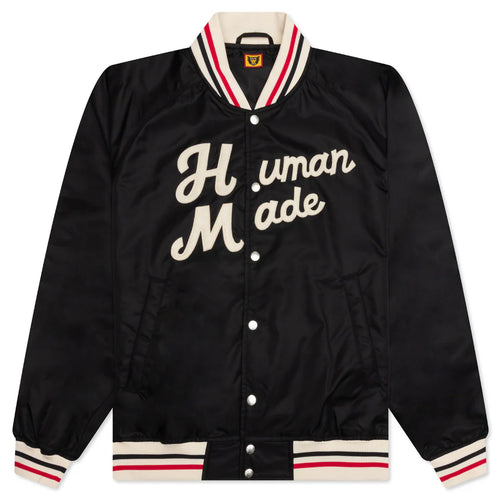 Nylon Stadium Jacket Black