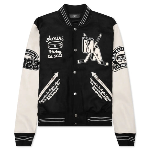 Hockey Varsity Bomber Black