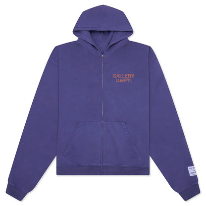 90s Full Zip Washed Violet