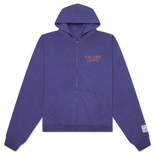 90s Full Zip Washed Violet