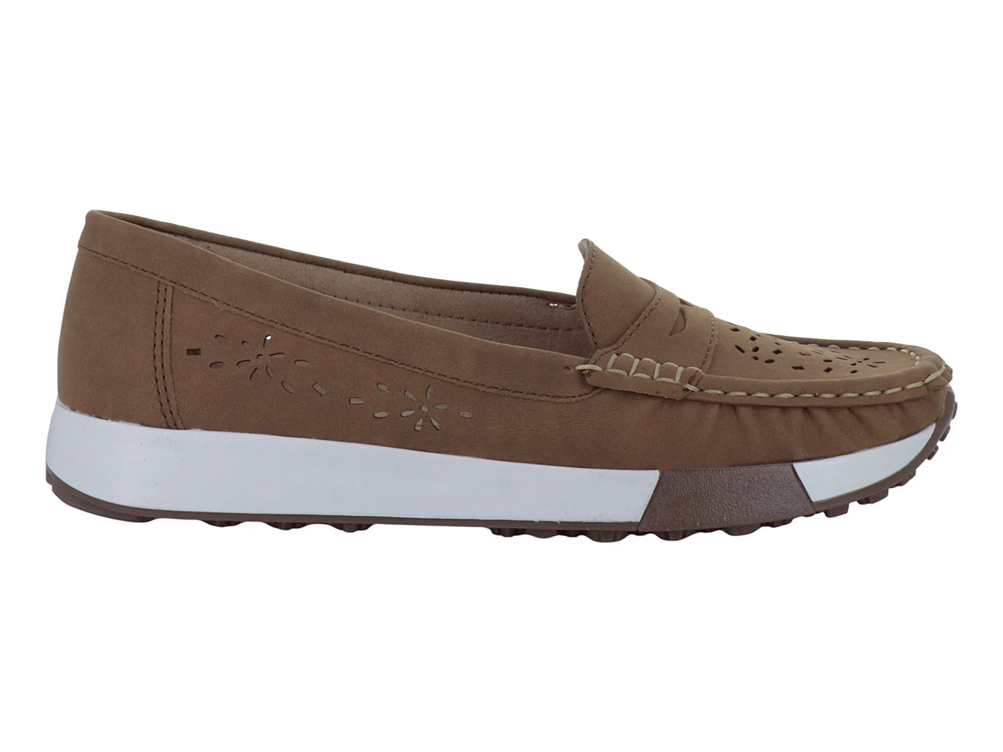 Zapatos Mocasines Nomadas Color Tan para Mujer
