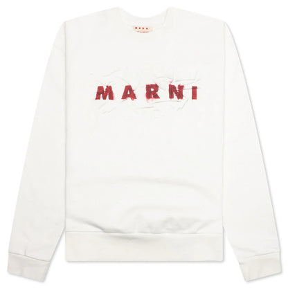 Logo Sweatshirt Natural White