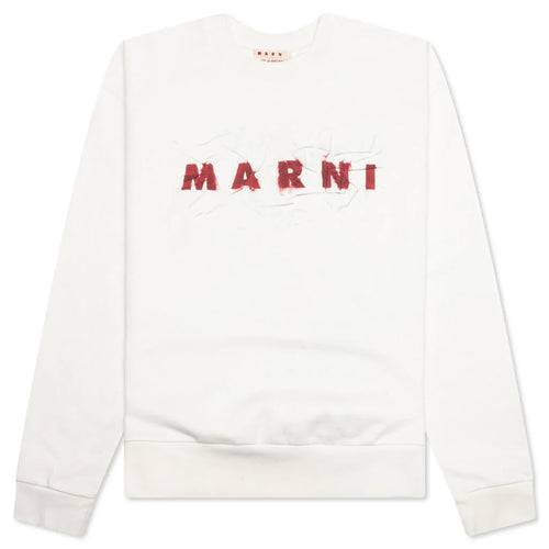 Logo Sweatshirt Natural White