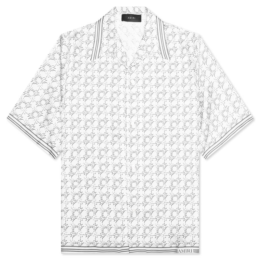 MA Quad Bowling Shirt Asphalt