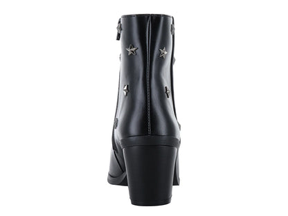 Botines Salamandra Negro con Estrellas para Mujer