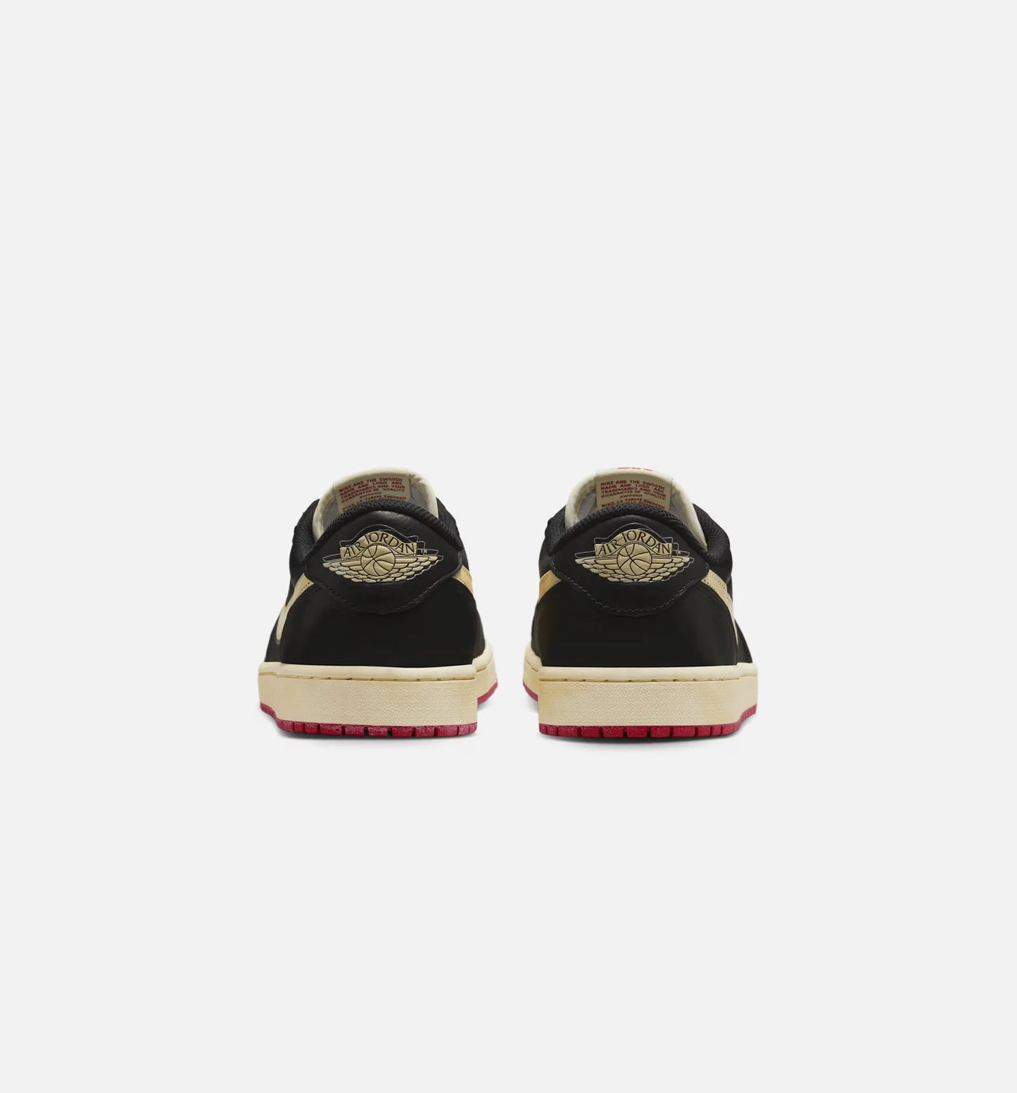Nigel Sylvester x Air Jordan 1 Retro Low Nitro Mens Lifestyle Shoe Black Muslin Varsity Red Limit One Per Customer