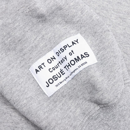 Center Logo Hoodie Heather Grey